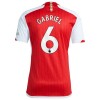Arsenal 2023-24 Gabriel 6 Hjemme - Herre Fotballdrakt
